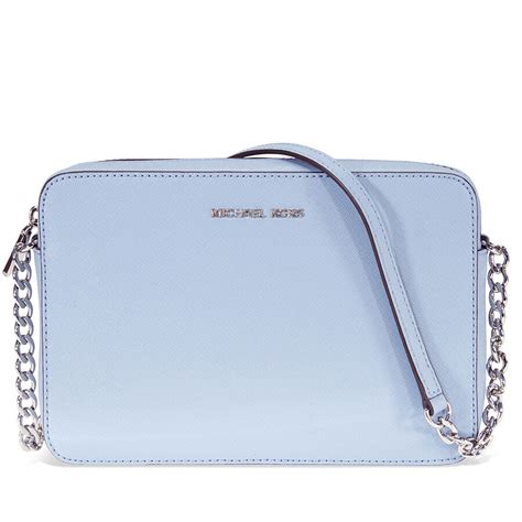 michael kors pale blue crossbody bag|michael kors shoulder bag blue.